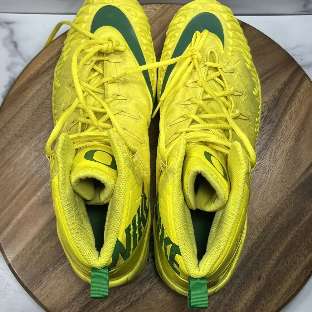 Men’s 16-Nike Force Savage Pro Shark PE Oregon Ducks PLAYER ISSUE SAMPLE Cleats